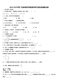 2022-2023学年广东省深圳市罗湖区数学四下期末监测模拟试题含解析