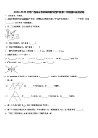 2022-2023学年广西崇左市扶绥县数学四年级第二学期期末监测试题含解析