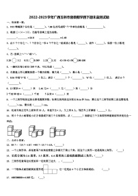 2022-2023学年广西玉林市容县数学四下期末监测试题含解析