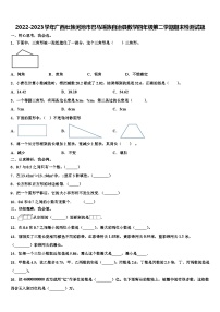 2022-2023学年广西壮族河池市巴马瑶族自治县数学四年级第二学期期末检测试题含解析