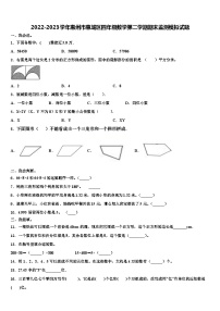 2022-2023学年惠州市惠城区四年级数学第二学期期末监测模拟试题含解析