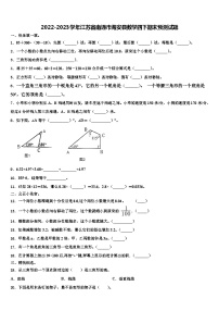 2022-2023学年江苏省南通市海安县数学四下期末预测试题含解析