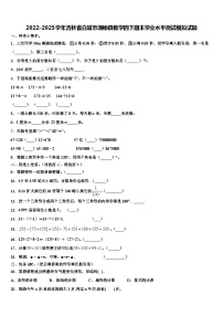 2022-2023学年吉林省白城市通榆县数学四下期末学业水平测试模拟试题含解析