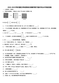 2022-2023学年内蒙古呼和浩特武川县数学四下期末学业水平测试试题含解析