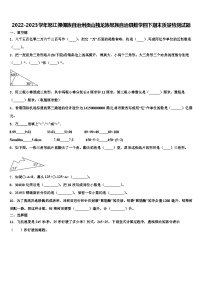 2022-2023学年怒江傈僳族自治州贡山独龙族怒族自治县数学四下期末质量检测试题含解析