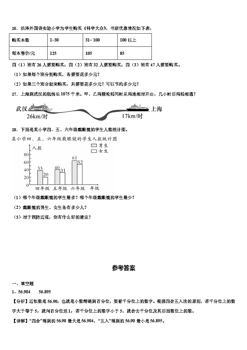 2022-2023学年榕江县数学四下期末复习检测模拟试题含解析第3页