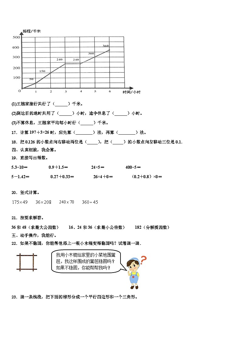 2022-2023学年扬中市数学四下期末检测模拟试题含解析第2页