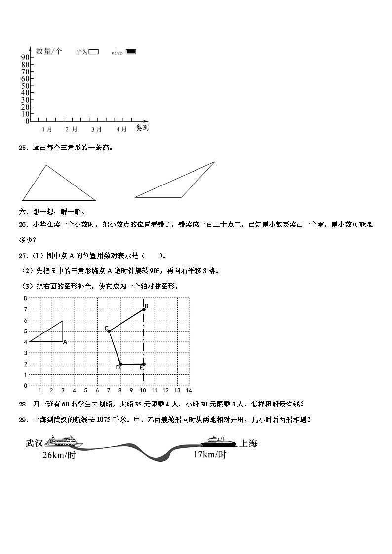 2022-2023学年河北省沧州市吴桥县数学四下期末预测试题含解析03