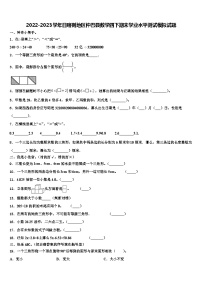 2022-2023学年日喀则地区仲巴县数学四下期末学业水平测试模拟试题含解析