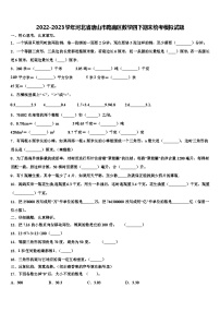 2022-2023学年河北省唐山市路南区数学四下期末统考模拟试题含解析