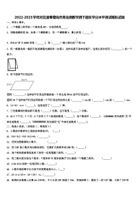 2022-2023学年河北省秦皇岛市青龙县数学四下期末学业水平测试模拟试题含解析