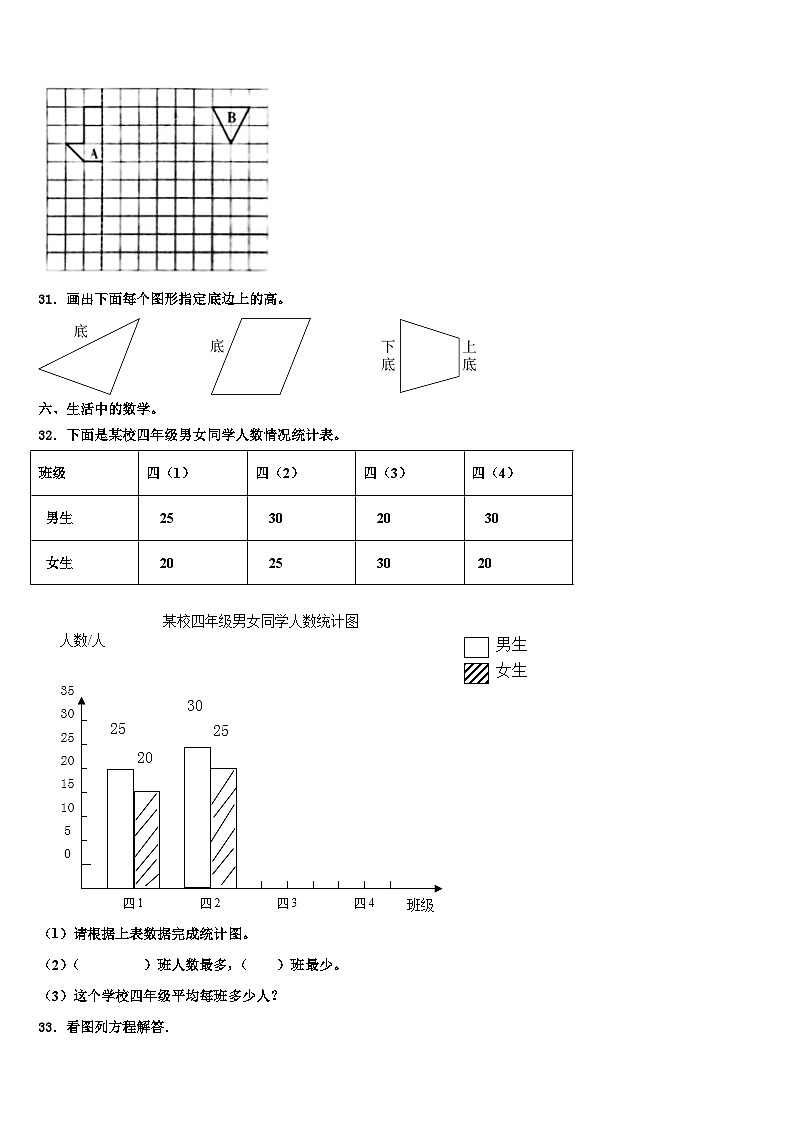 2022-2023学年河南济源市四年级数学第二学期期末调研模拟试题含解析第3页