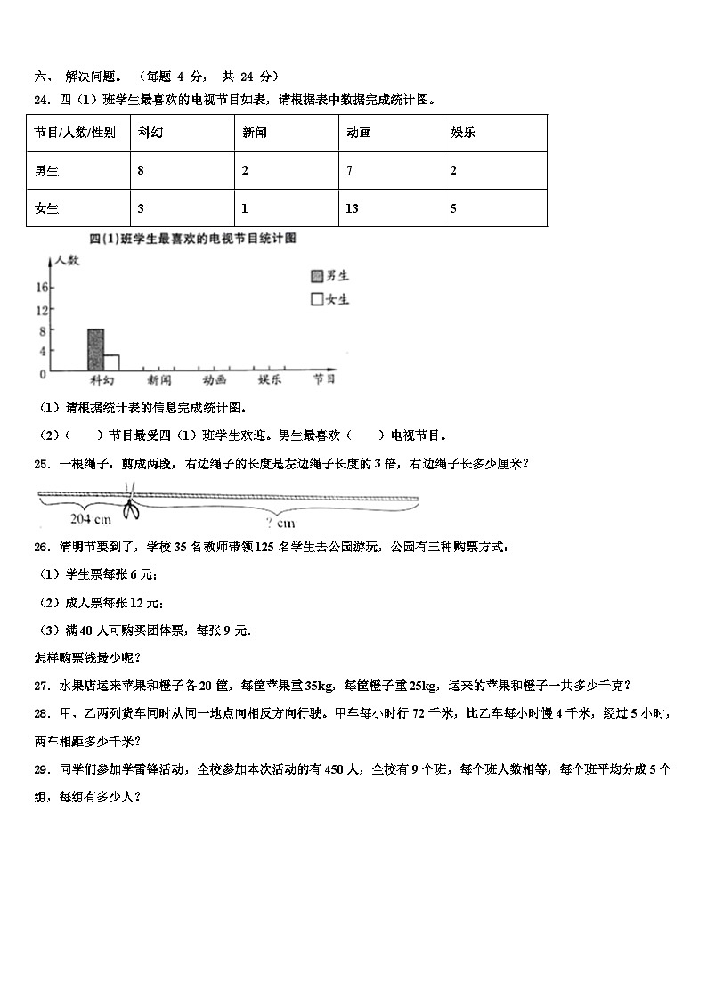 2022-2023学年河南省永城市数学四下期末检测试题含解析第3页