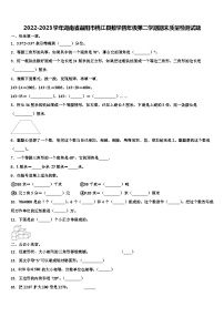 2022-2023学年湖南省益阳市桃江县数学四年级第二学期期末质量检测试题含解析