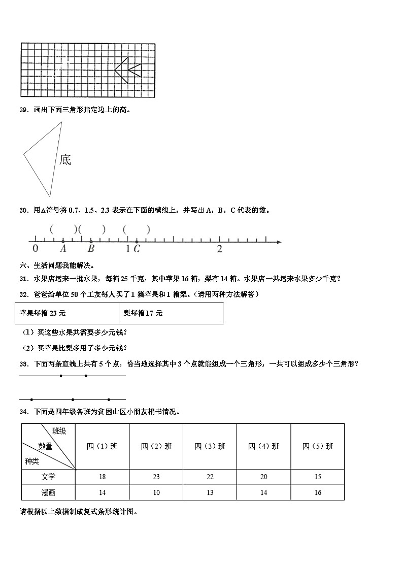 2022-2023学年湖南省永州市剑桥学校数学四下期末质量检测模拟试题含解析第3页