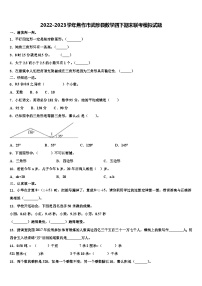 2022-2023学年焦作市武陟县数学四下期末联考模拟试题含解析