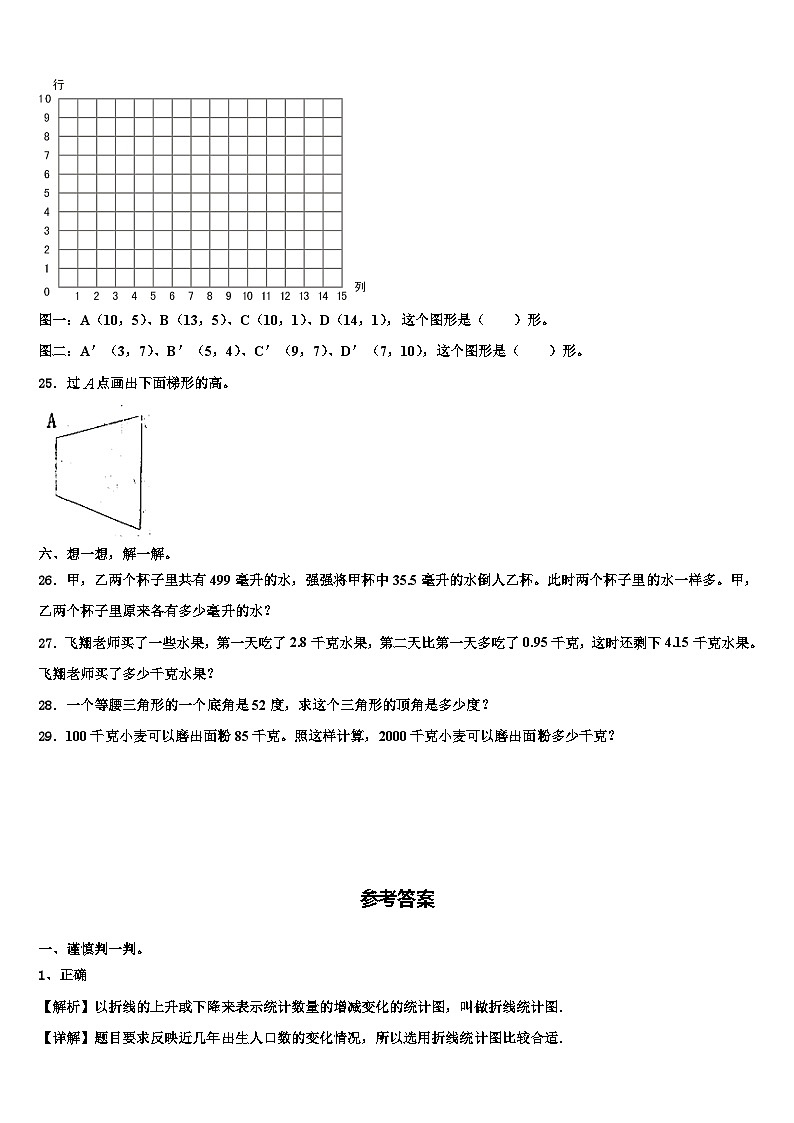 2022-2023学年浦城县四年级数学第二学期期末经典试题含解析第3页