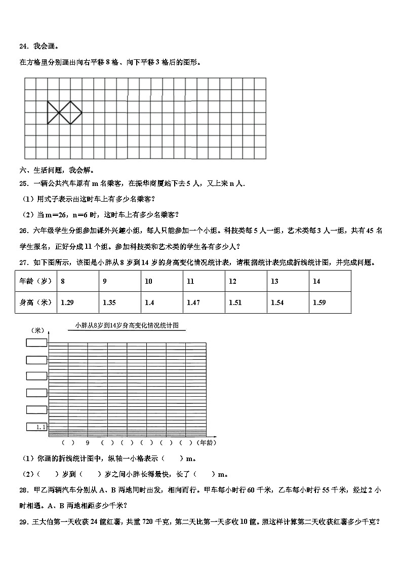 2022-2023学年江西省抚州市广昌县数学四下期末经典模拟试题含解析第3页