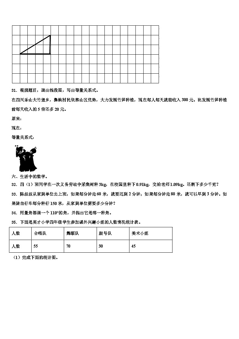 2022-2023学年浙江省湖州市长兴县数学四下期末考试试题含解析03