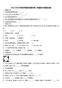 2022-2023学年道孚县四年级数学第二学期期末考试模拟试题含解析