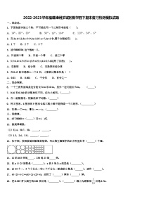 2022-2023学年福建漳州芗城区数学四下期末复习检测模拟试题含解析