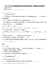 2022-2023学年甘肃省酒泉市新苑学校数学四年级第二学期期末达标检测试题含解析