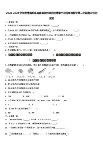 2022-2023学年贵州省黔东南南苗族侗族自治州黎平县四年级数学第二学期期末检测试题含解析