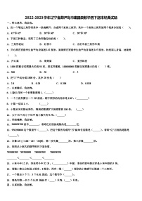 2022-2023学年辽宁省葫芦岛市建昌县数学四下期末经典试题含解析