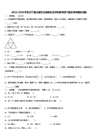 2022-2023学年辽宁省沈阳市法库县东北学区数学四下期末统考模拟试题含解析