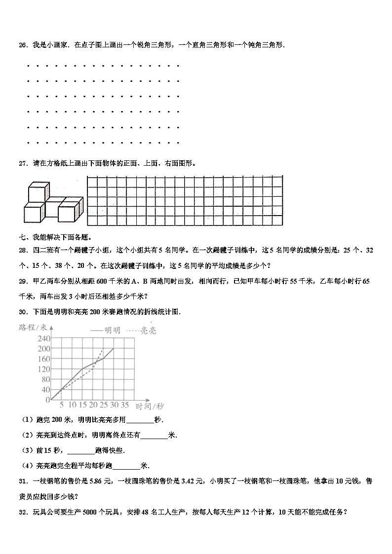 2022-2023学年鄄城县数学四下期末复习检测试题含解析第3页