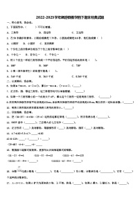 2022-2023学年麟游县数学四下期末经典试题含解析