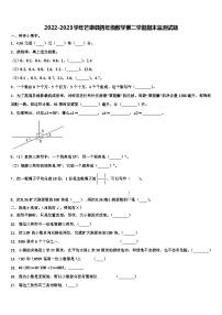 2022-2023学年芒康县四年级数学第二学期期末监测试题含解析