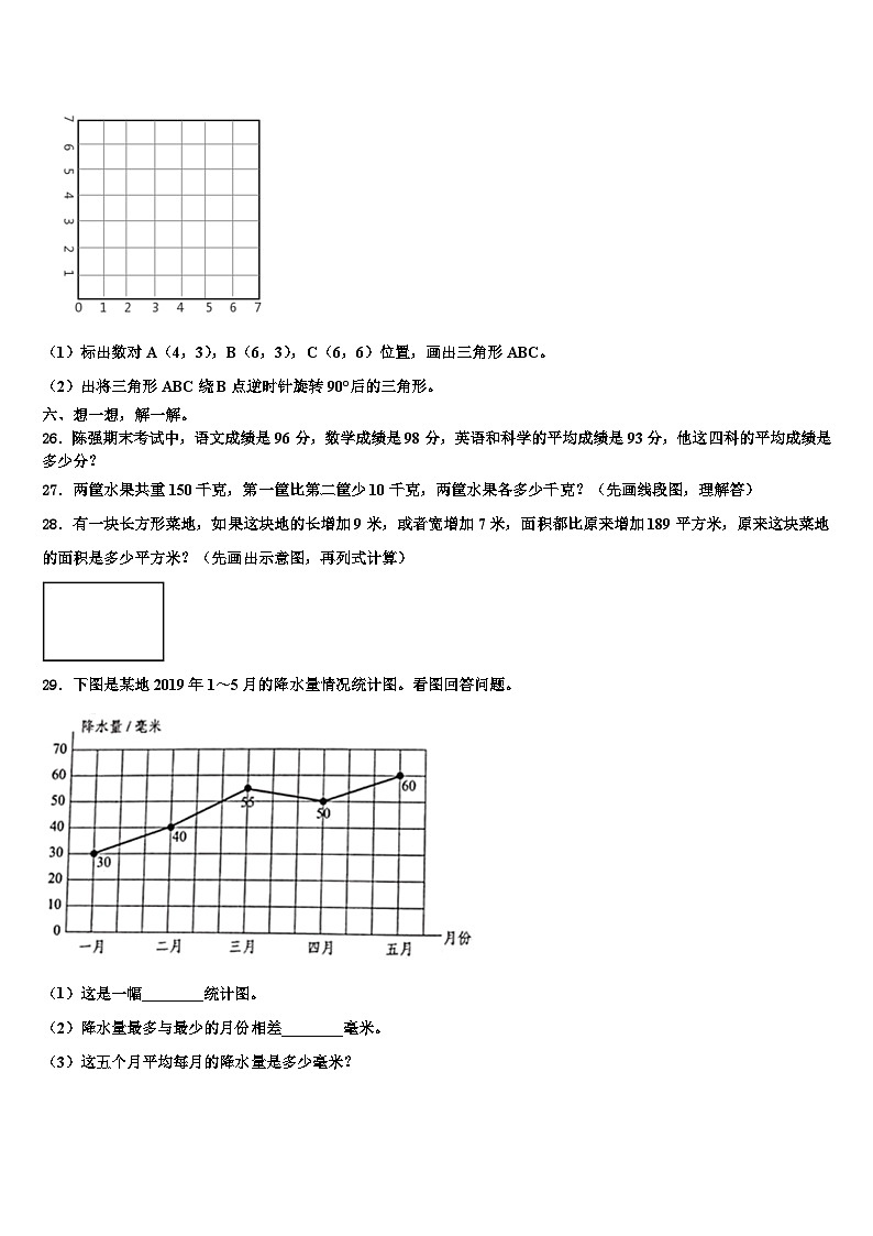 2022-2023学年陕西省西安市碑林区工大附小数学四下期末监测试题含解析第3页