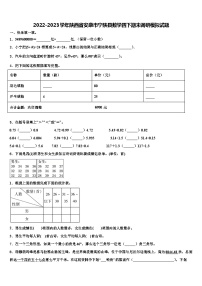 2022-2023学年陕西省安康市宁陕县数学四下期末调研模拟试题含解析