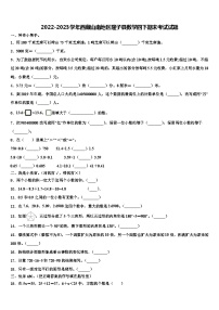 2022-2023学年西藏山南地区隆子县数学四下期末考试试题含解析