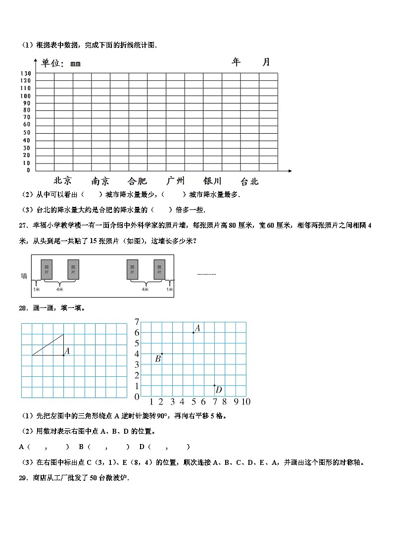 2022-2023学年菏泽市单县数学四年级第二学期期末学业水平测试试题含解析03