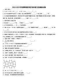 2022-2023学年镇赉县数学四下期末复习检测模拟试题含解析