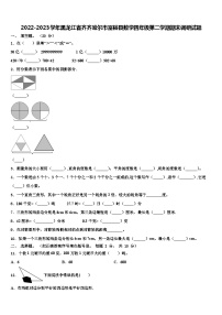 2022-2023学年黑龙江省齐齐哈尔市富裕县数学四年级第二学期期末调研试题含解析