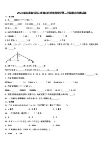 2023届安徽省马鞍山市雨山区四年级数学第二学期期末经典试题含解析