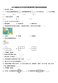 2023届乌鲁木齐市沙依巴克区数学四下期末质量检测试题含解析