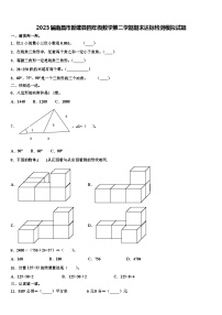 2023届南昌市新建县四年级数学第二学期期末达标检测模拟试题含解析