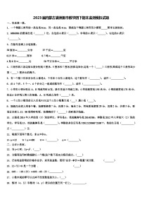 2023届内蒙古满洲里市数学四下期末监测模拟试题含解析