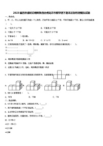 2023届吉林省延边朝鲜族自治州龙井市数学四下期末达标检测模拟试题含解析