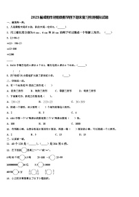 2023届咸阳市泾阳县数学四下期末复习检测模拟试题含解析