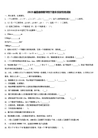 2023届喜德县数学四下期末质量检测试题含解析