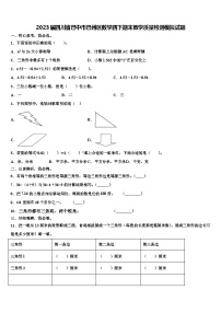 2023届四川省巴中市巴州区数学四下期末教学质量检测模拟试题含解析