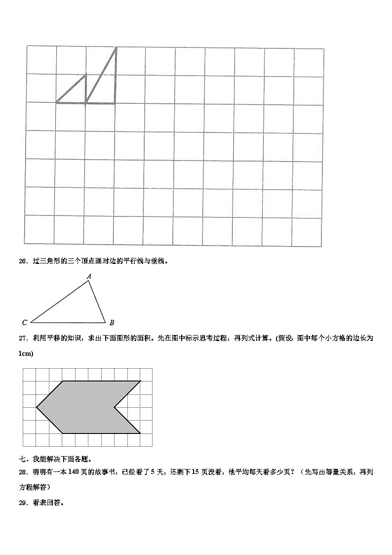 2023届四川省南充市道鑫双语学校数学四年级第二学期期末监测试题含解析第3页