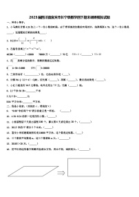 2023届四川省宜宾市长宁县数学四下期末调研模拟试题含解析