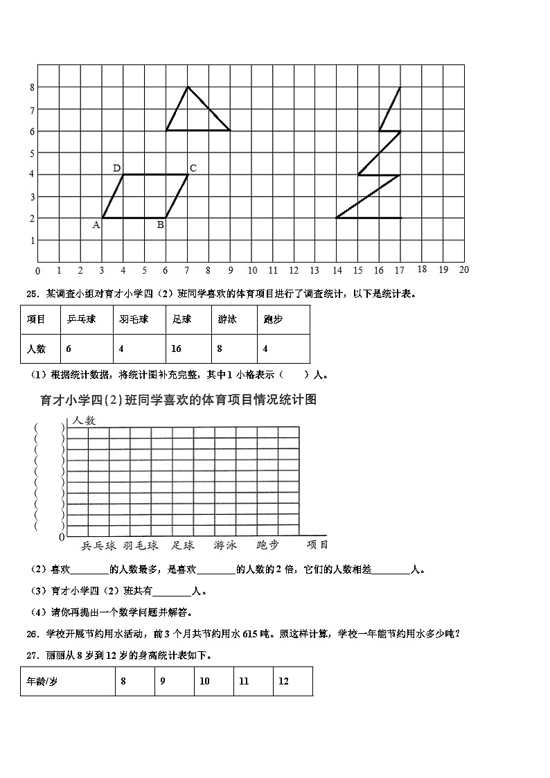 2023届奉新县数学四下期末检测模拟试题含解析第3页