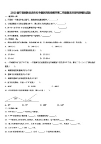 2023届宁夏回族吴忠市红寺堡区四年级数学第二学期期末质量检测模拟试题含解析